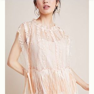 Eva Franco pink fringe top